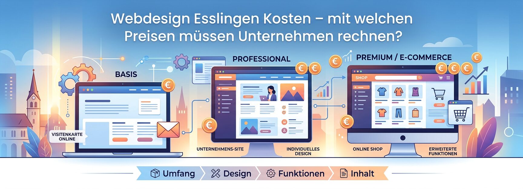 Webdesign Esslingen Kosten – mit welchen Preisen müssen Unternehmen rechnen?