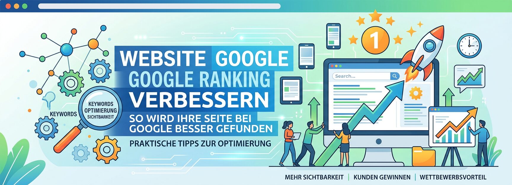 Wie wird meine Website bei Google besser gefunden