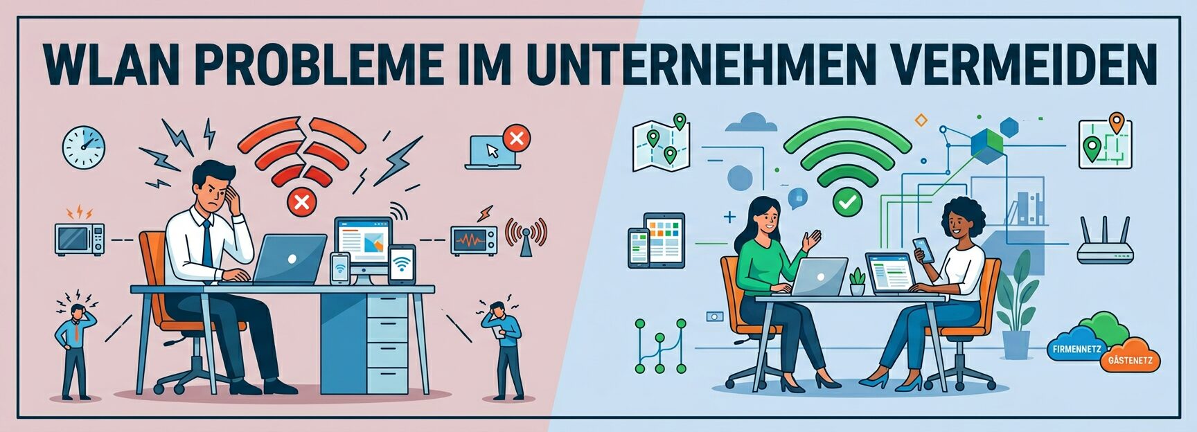 WLAN Probleme im Unternehmen vermeiden