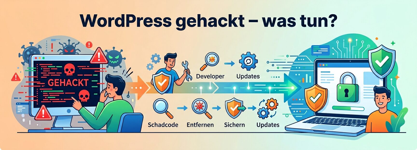 WordPress gehackt – was tun?